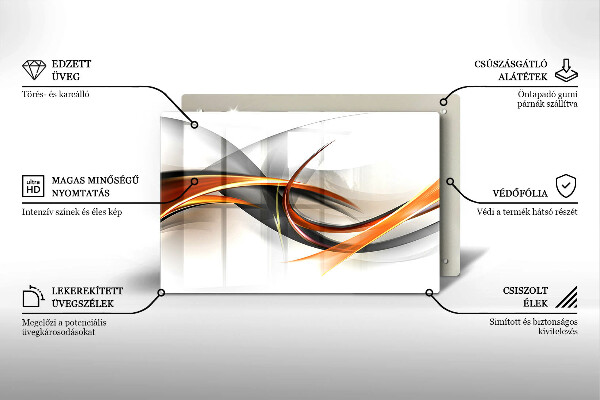 Skleněná deska do kuchyně Moderní tvary