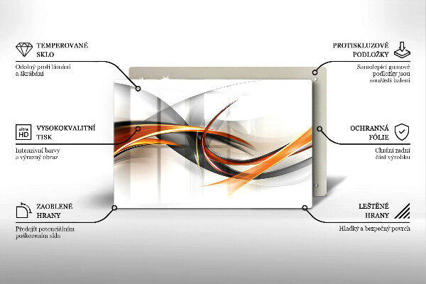 Skleněná deska do kuchyně Moderní tvary