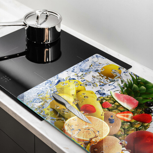 Skleněná deska do kuchyně Šťavnaté ovoce a voda