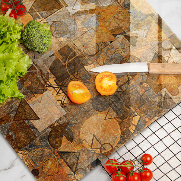 Krájecí prkénko skleněné Vzor bezešvé geometrických obrazců