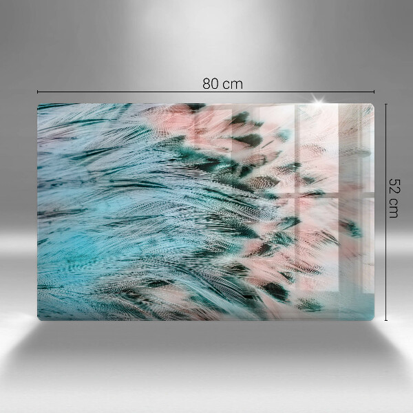 Skleněná deska do kuchyně Boho ptačí peří