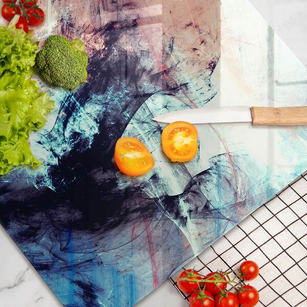 Krájecí prkénko skleněné Malovaná abstrakce