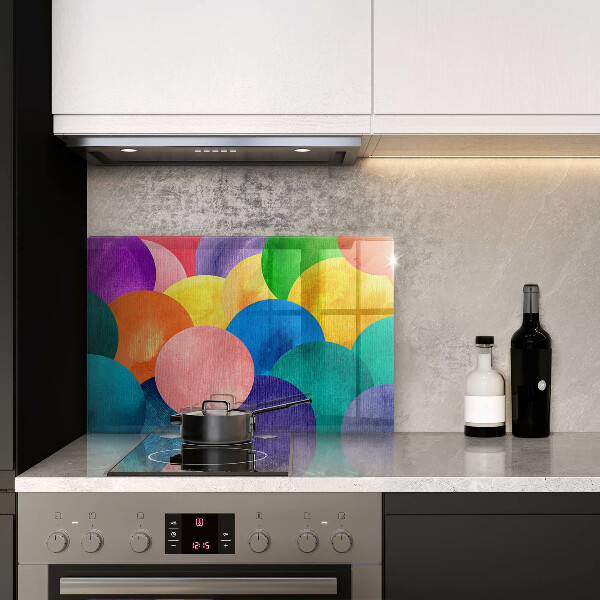 Krájecí prkénko skleněné Barevné kruhy