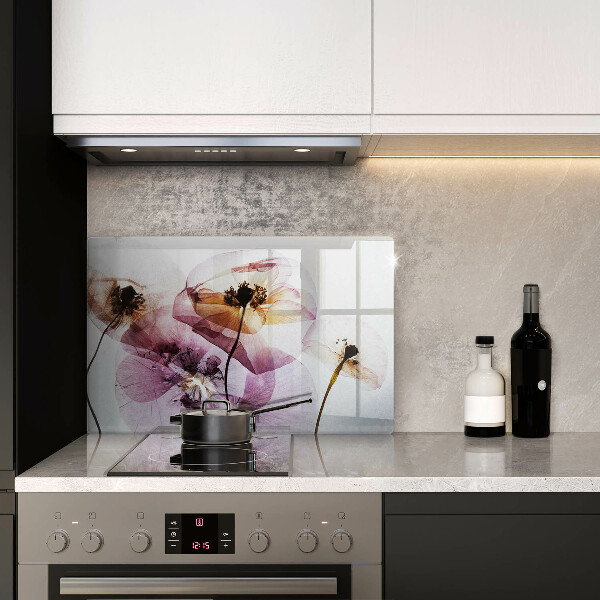 Krájecí prkénko skleněné Jemné květiny