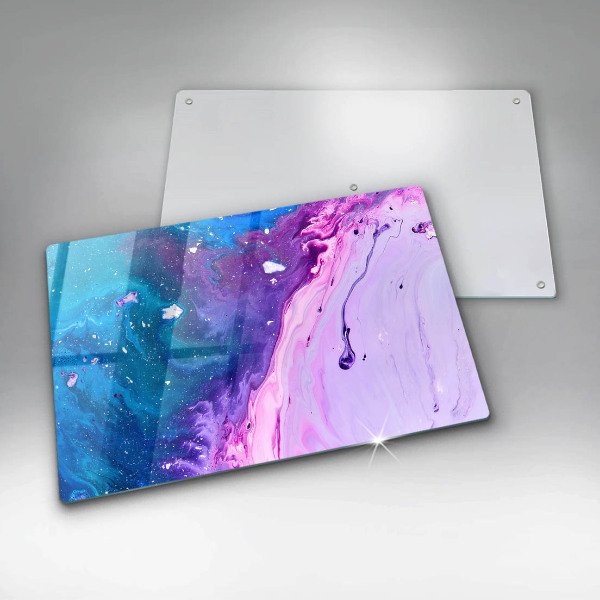 Krájecí prkénko skleněné Abstrakce inkousty