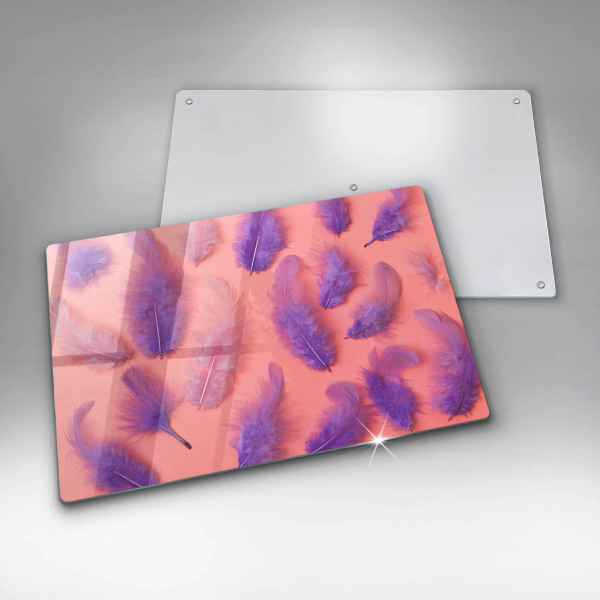 Krájecí prkénko skleněné Nadýchané peří