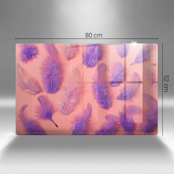 Krájecí prkénko skleněné Nadýchané peří