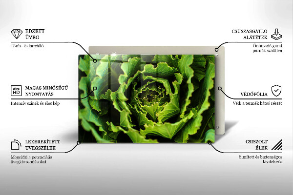 Krájecí prkénko skleněné Jíst listy salátu