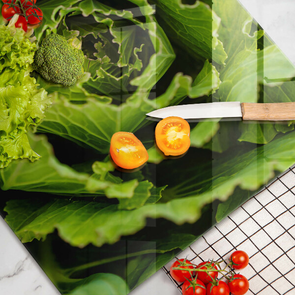 Krájecí prkénko skleněné Jíst listy salátu