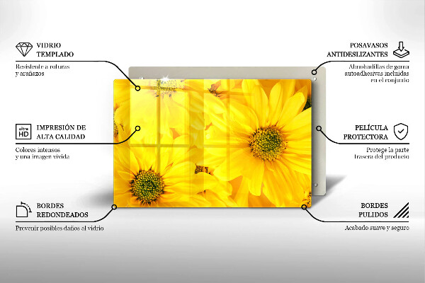 Krájecí prkénko skleněné Okvětní lístky