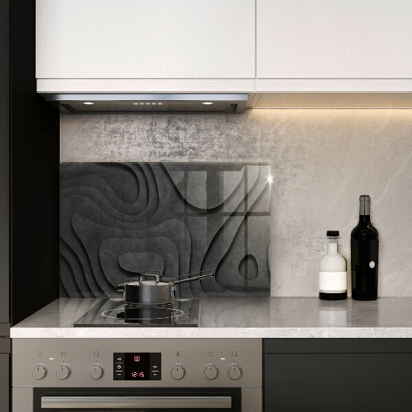 Krájecí prkénko skleněné 3d tvary kamenů