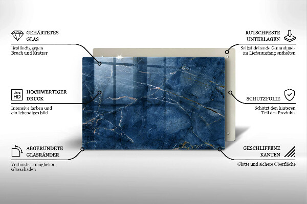 Krájecí prkénko skleněné Textura mramorového kamene