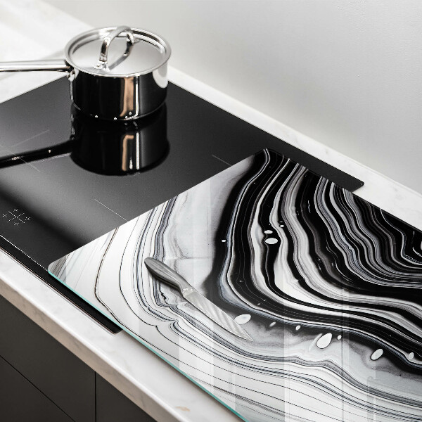 Krájecí prkénko skleněné Inkoustová abstrakce