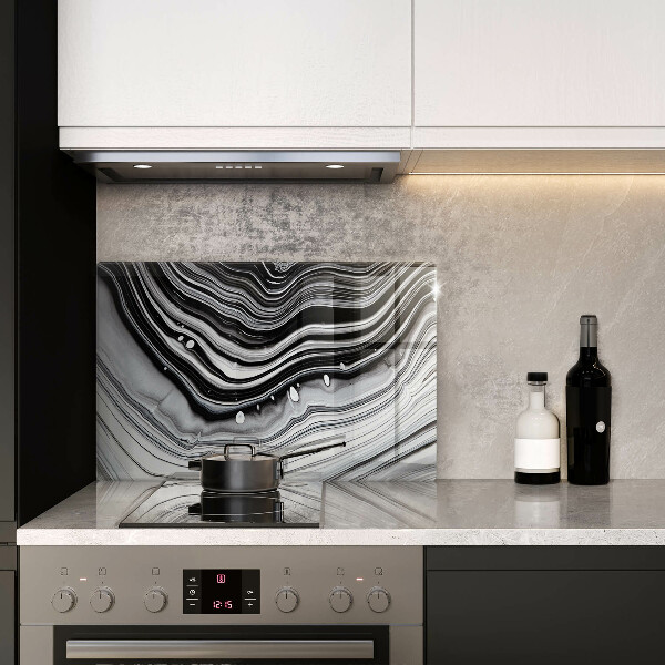 Krájecí prkénko skleněné Inkoustová abstrakce