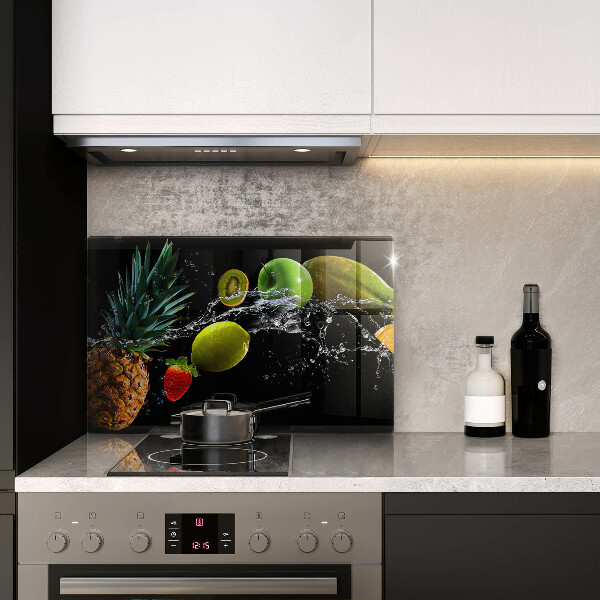 Skleněná deska do kuchyně Ovoce ve vodě