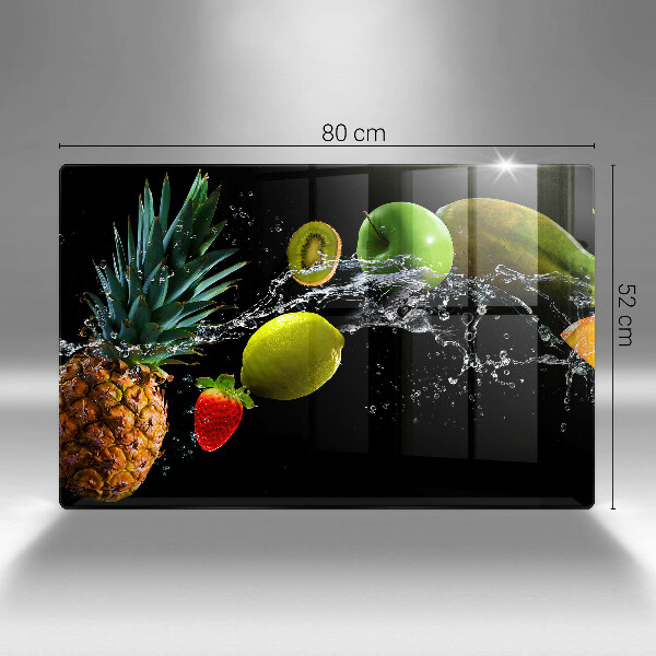 Skleněná deska do kuchyně Ovoce ve vodě