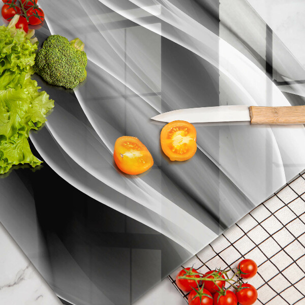 Krájecí prkénko skleněné Abstrakce jemné linie