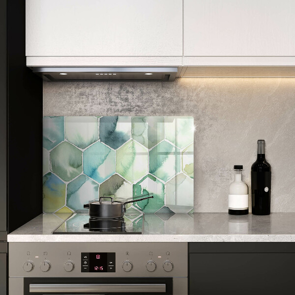 Krájecí prkénko skleněné Akvarel šestiúhelníky