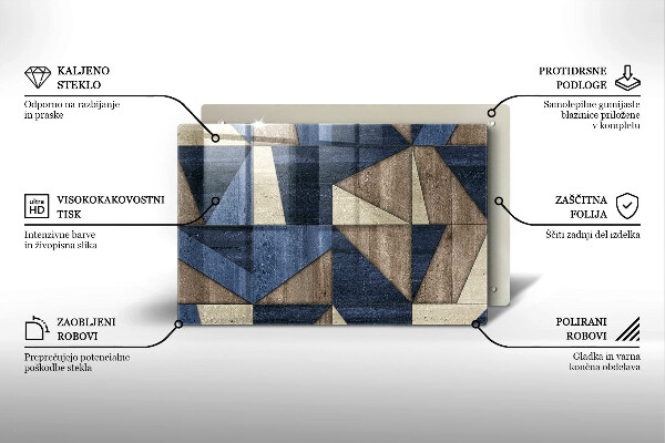 Skleněná deska do kuchyně Geometrické abstrakce