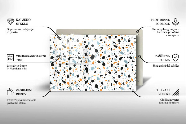 Skleněná deska do kuchyně Dekorativní kamenina