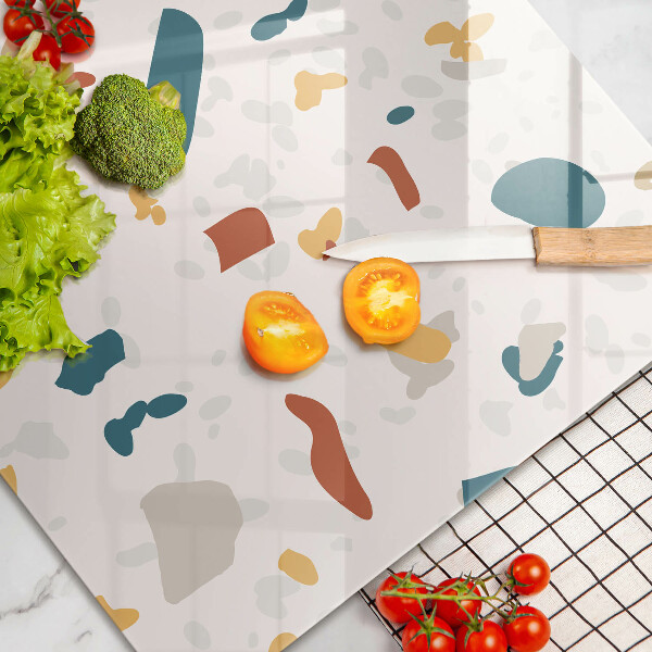 Skleněná deska do kuchyně Dekorativní kamenina