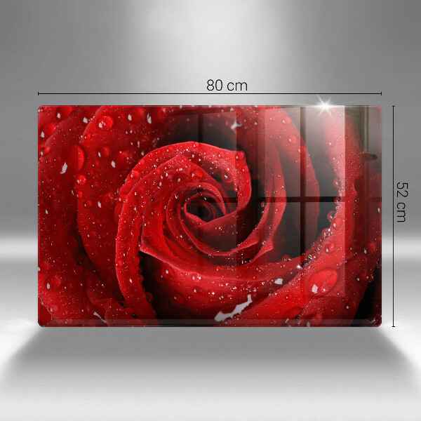 Skleněná deska do kuchyně Okvětní lístky růže