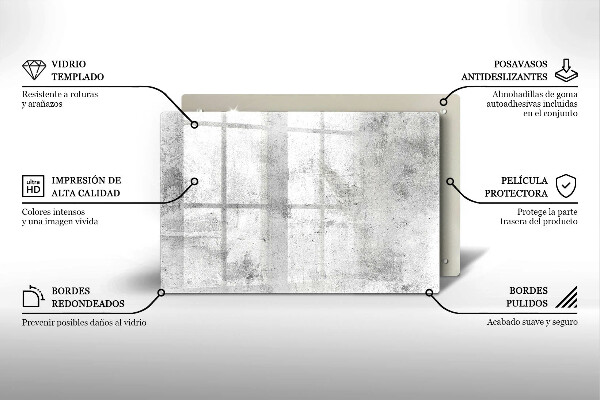 Skleněná deska do kuchyně Betonová textura