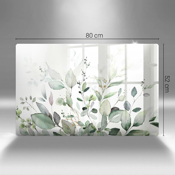 Krájecí prkénko skleněné Akvarel rostliny