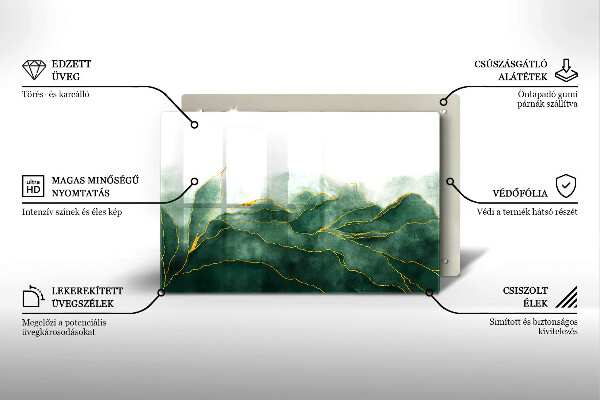 Krájecí prkénko skleněné Abstraktní příroda