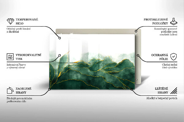 Krájecí prkénko skleněné Abstraktní příroda