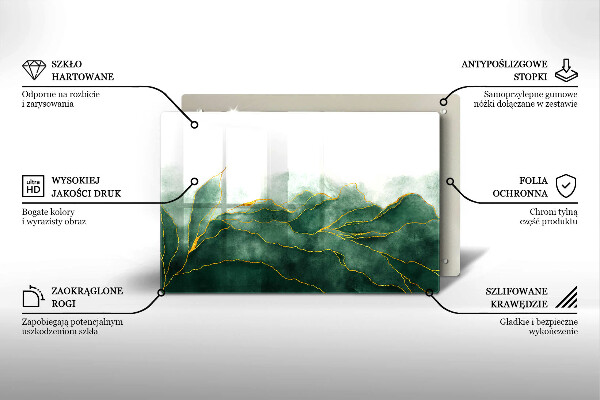Krájecí prkénko skleněné Abstraktní příroda