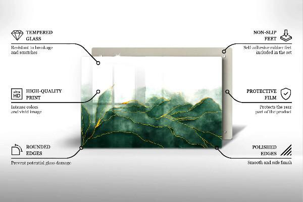 Krájecí prkénko skleněné Abstraktní příroda