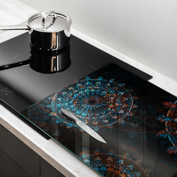 Krájecí prkénko skleněné Boho vintage kola