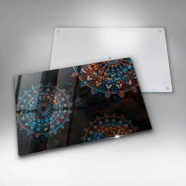 Krájecí prkénko skleněné Boho vintage kola