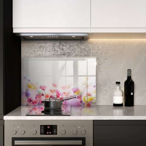 Krájecí prkénko skleněné Květinová louka