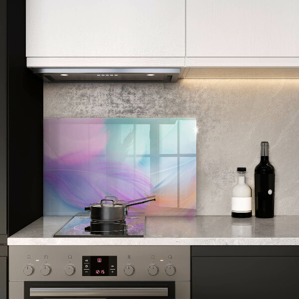 Krájecí prkénko skleněné Pastelové peří