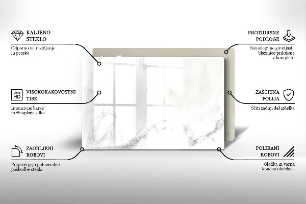 Krájecí prkénko skleněné Moderní mramor