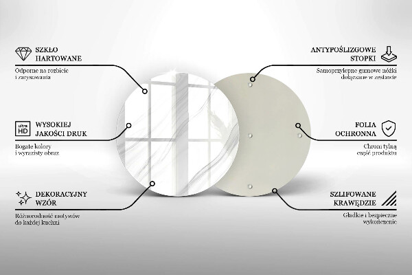 Skleněná deska do kuchyně Jemný mramor