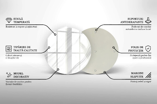 Skleněná deska do kuchyně Jemný mramor