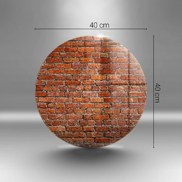 Skleněná deska do kuchyně Zeď z cihlové zdi