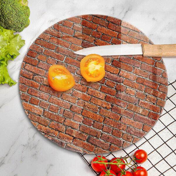 Skleněná deska do kuchyně Zeď z cihlové zdi