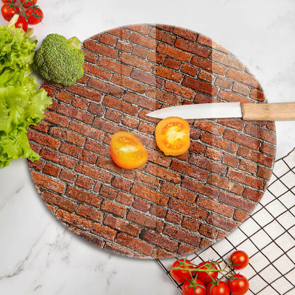 Skleněná deska do kuchyně Zeď z cihlové zdi