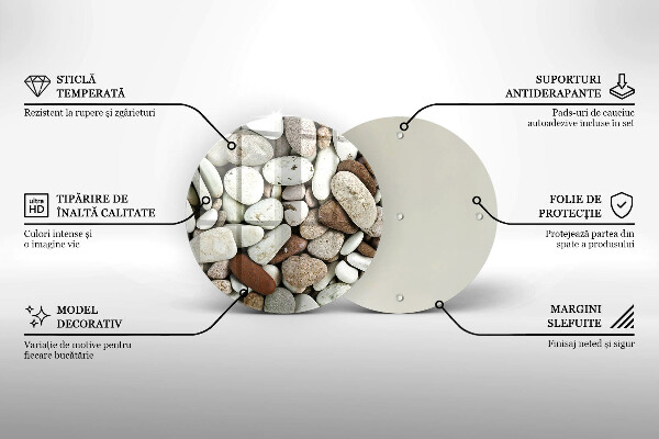 Skleněná deska do kuchyně Malé kameny pozadí