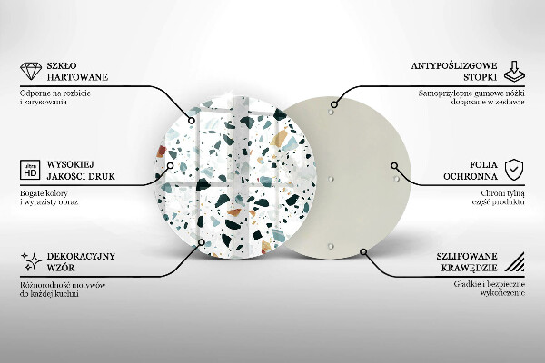 Skleněné krájecí prkénko Lehká kamenina