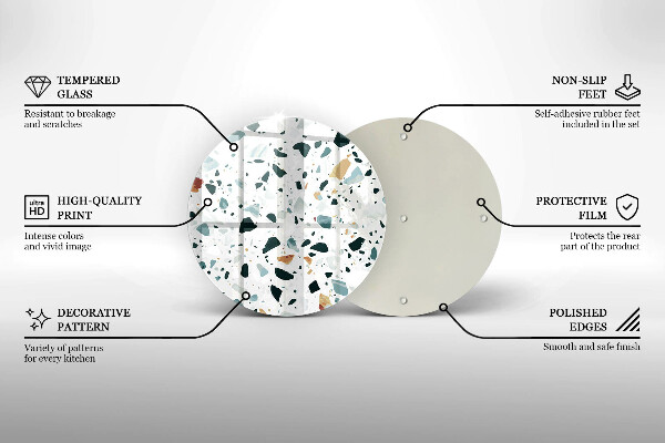 Skleněné krájecí prkénko Lehká kamenina