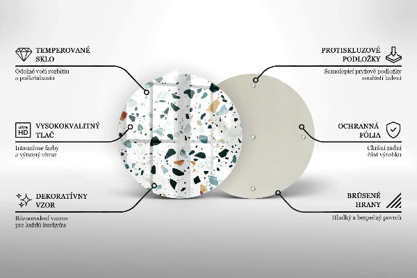 Skleněné krájecí prkénko Lehká kamenina