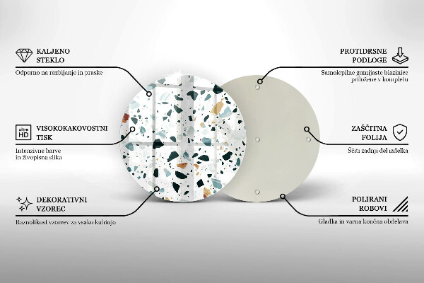 Skleněné krájecí prkénko Lehká kamenina