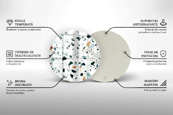 Skleněné krájecí prkénko Lehká kamenina