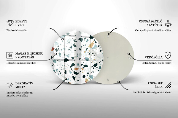 Skleněné krájecí prkénko Lehká kamenina