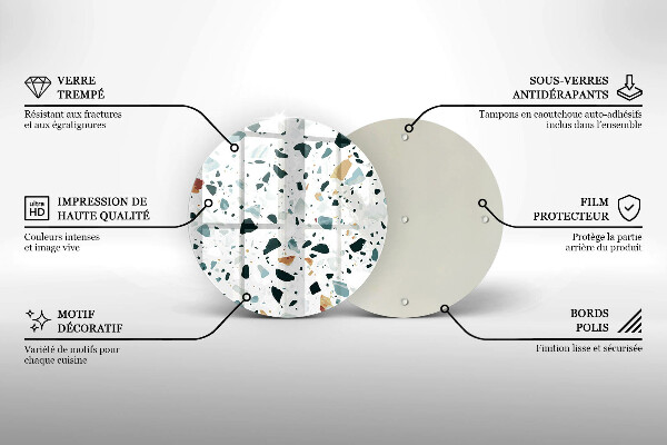 Skleněné krájecí prkénko Lehká kamenina